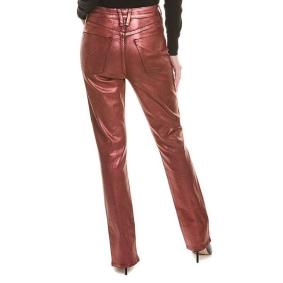New HUDSON Jeans Harlow Ultra High-Rise Cigarette Jeans Cinnamon Glitter size 27 - Picture 2 of 16